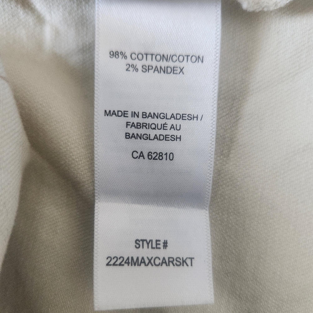 High Waisted Cargo Maxi Skirt Off-White Plus Size 16–18 Stretch Pockets NWT - Picture 9 of 10